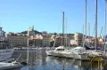 Старый порт в Марселе. Вдали церковь Notre Dame de la Garde