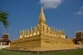 Символ Лаоса - «золотая ступа» Ват Тат Луанг. Вьентьян