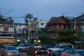 Улицы вечернего города. Вьентьян
