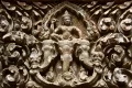 Три слона – символ трех королевств Лаоса. Барельеф на храме. Ват Пху. VI в. Чампассак